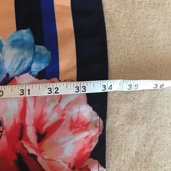 Willi Smith Casual Sleeveless Multicolor Zip Dress - Size 8 - Picture 8 of 8